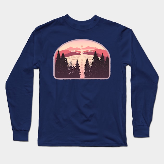 Mountain Bike Valley Long Sleeve T-Shirt by visualcraftsman